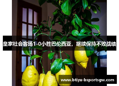 皇家社会客场1-0小胜巴伦西亚，继续保持不败战绩